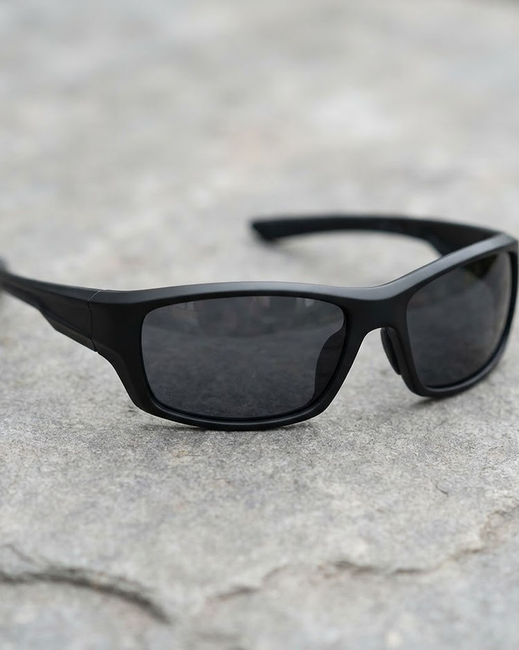Polarized Sport Sunglasses - Matte Black (Black), product photo