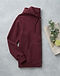 Nordic Zip-up Sweatshirt (Maroon), flat-lay view