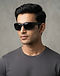 Polarized Sport Sunglasses - Matte Black (Black), lifestyle setting