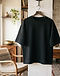 Heavyweight French Terry Sweat-Tee - Black (Black), lifestyle setting