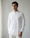Embroidered Cotton Kurta - White (White), lifestyle setting