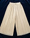 Pleated Ethnic Palazzo - Cream (Cream), flat-lay view