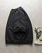 Heavyweight French Terry Sweat-Tee - Black (Black), flat-lay view