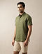 Linen Blend Short Sleeve - Olive (Olive), lifestyle setting