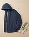 Velocity Performance Windbreaker (Navy), flat-lay view
