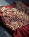 Embroidered Anarkali Kurti - Maroon (Maroon), detail close-up
