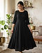 A-Line Rayon Anarkali (Black), lifestyle setting