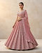 Georgette Embroidered Lehenga (Pink), lifestyle setting