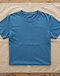 Indigo Dye T-Shirt - Sky Blue (Sky Blue), flat-lay view