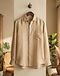 Linen Shirt - Sand (Sand), lifestyle setting