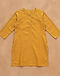 Cotton Silk Kurti - Mustard (Mustard), flat-lay view