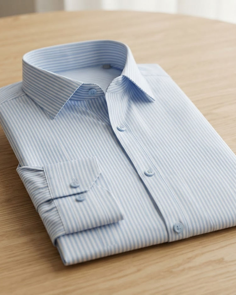 Formal Striped Shirt - Light Blue (Light Blue), product photo