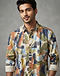Printed Casual Shirt - Abstract (Multi), lifestyle setting