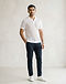 Breathable Mesh Polo - White (White), worn or held by model