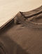 Solid Supima Tee - Earth Brown (Earth Brown), detail close-up