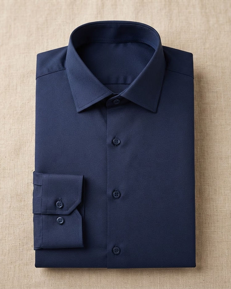 Twill Formal Shirt - Navy (Navy), product photo