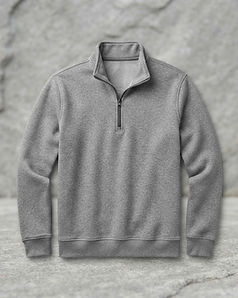Urban Fleece Quarter-Zip (Grey Melange), product photo