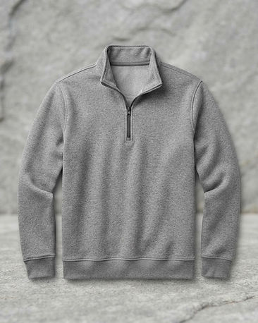 Urban Fleece Quarter-Zip (Grey Melange), product photo