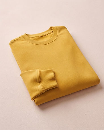 Essential Pullover Crew (Mustard), product photo