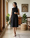 Minimalist Shift Dress (Black), lifestyle setting