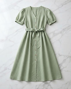 Summer Linen Midi (Sage), product photo