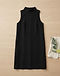Minimalist Shift Dress (Black), flat-lay view