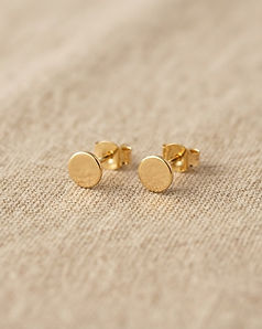 Minimalist Stud Earrings - Gold (Gold), product photo