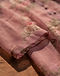 Floral Print Chiffon Kurti - Rose (Rose), detail close-up
