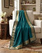 Border Embellished Dupatta - Teal (Teal), lifestyle setting