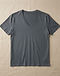 Minimalist V-Neck Tee - Slate Grey (Slate Grey), flat-lay view
