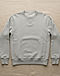 Classic Crewneck Sweatshirt (Heather Grey), flat-lay view