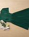 Pleated Party Midi (Emerald), flat-lay view