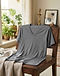 Minimalist V-Neck Tee - Slate Grey (Slate Grey), lifestyle setting