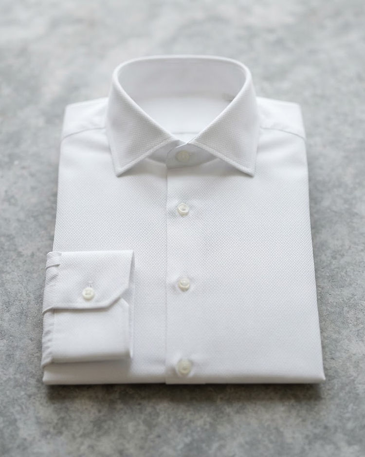 Dobby Weave Shirt - White (White), product photo