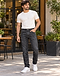 Photo of Charcoal Wash Slim-Straight Jeans