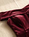 Velvet Evening Midi Dress (Wine), detail close-up
