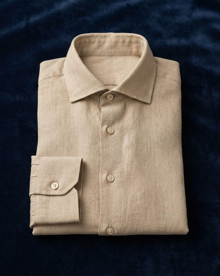 Linen Shirt - Sand (Sand), product photo