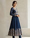 Sequined Anarkali Set (Navy), lifestyle setting