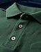 Heritage Texture Polo - Forest Green (Forest Green), detail close-up