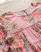 Floral Print Tiered Kurta (Pink), detail close-up