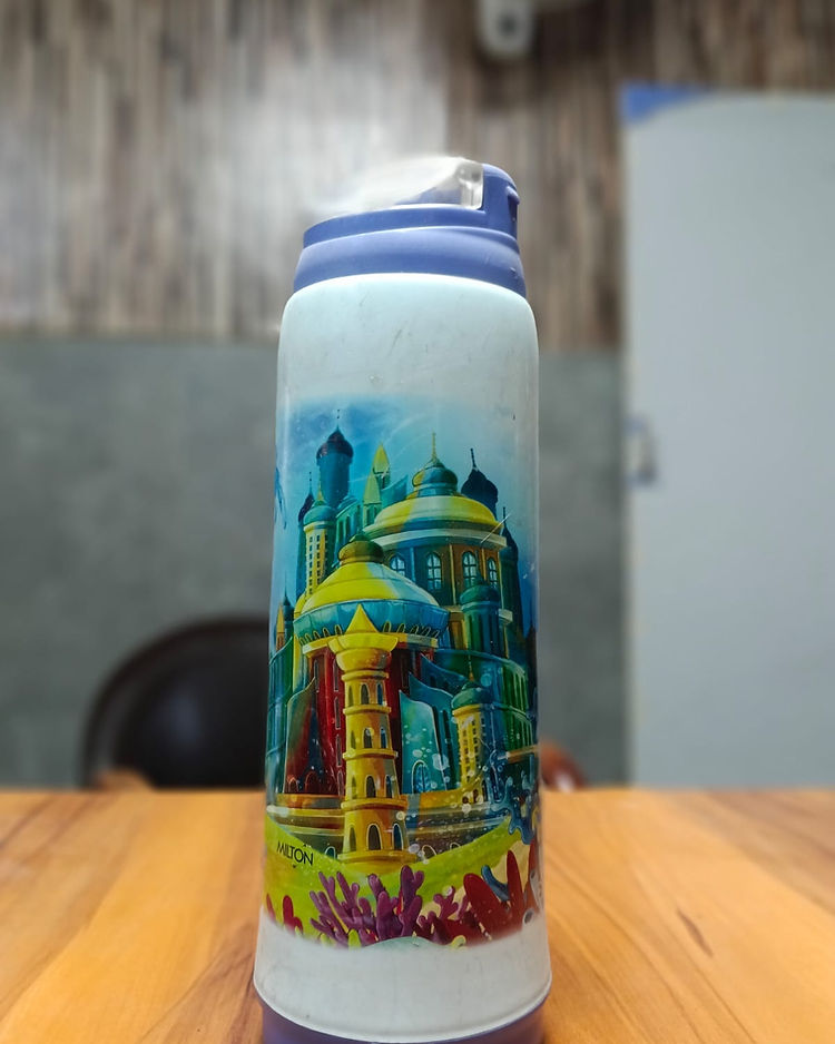 Photo of Milton Icy Blue Fantasy Castle Kids Water Bottle