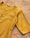 Cotton Silk Kurti - Mustard (Mustard), detail close-up