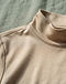 Silk-Blend Essential Tee (Champagne), detail close-up