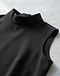 Minimalist Shift Dress (Black), detail close-up