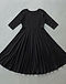 A-Line Rayon Anarkali (Black), flat-lay view
