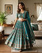 Printed Lehenga with Dupatta (Teal), lifestyle setting