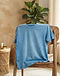 Indigo Dye T-Shirt - Sky Blue (Sky Blue), lifestyle setting