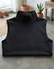 High-Neck Sleeveless Top (Black), worn or held by model