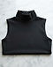 High-Neck Sleeveless Top (Black), product photo