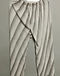 Pleated Crinkle Trousers - Taupe Stripe